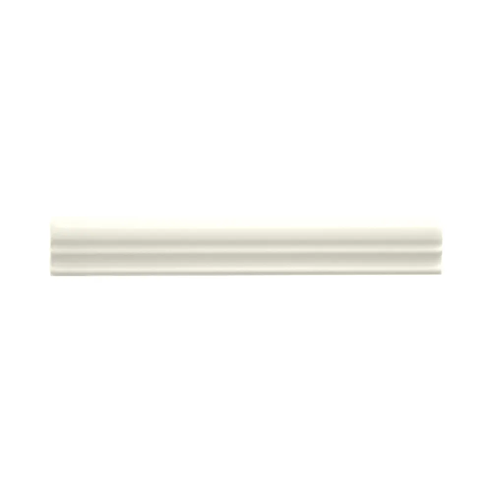 Moldura Cerámica 3x20 cm Color Mantequilla Mate (1pza)
