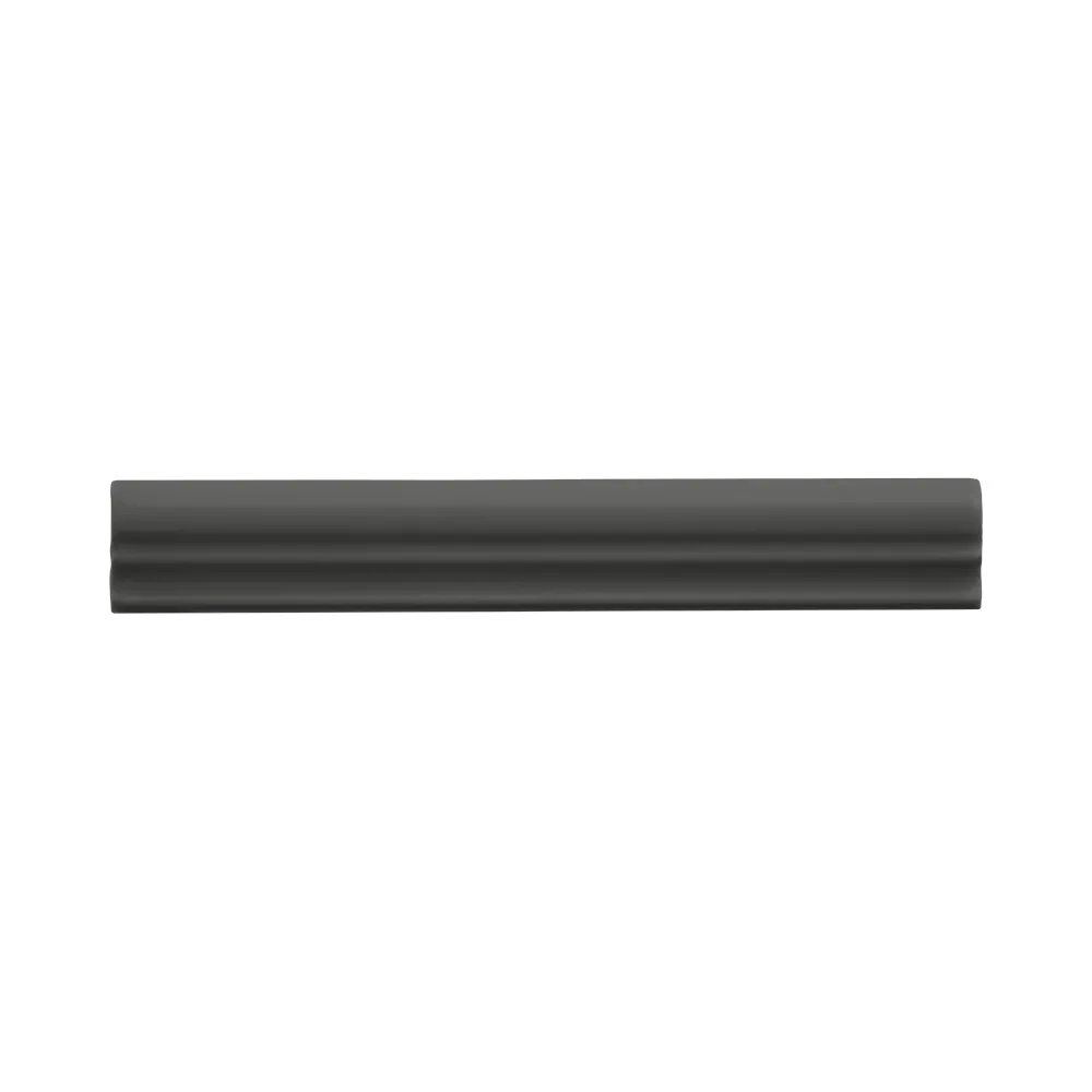 Moldura Cerámica 3x20 cm Color Gris Grafito Mate (1pza)
