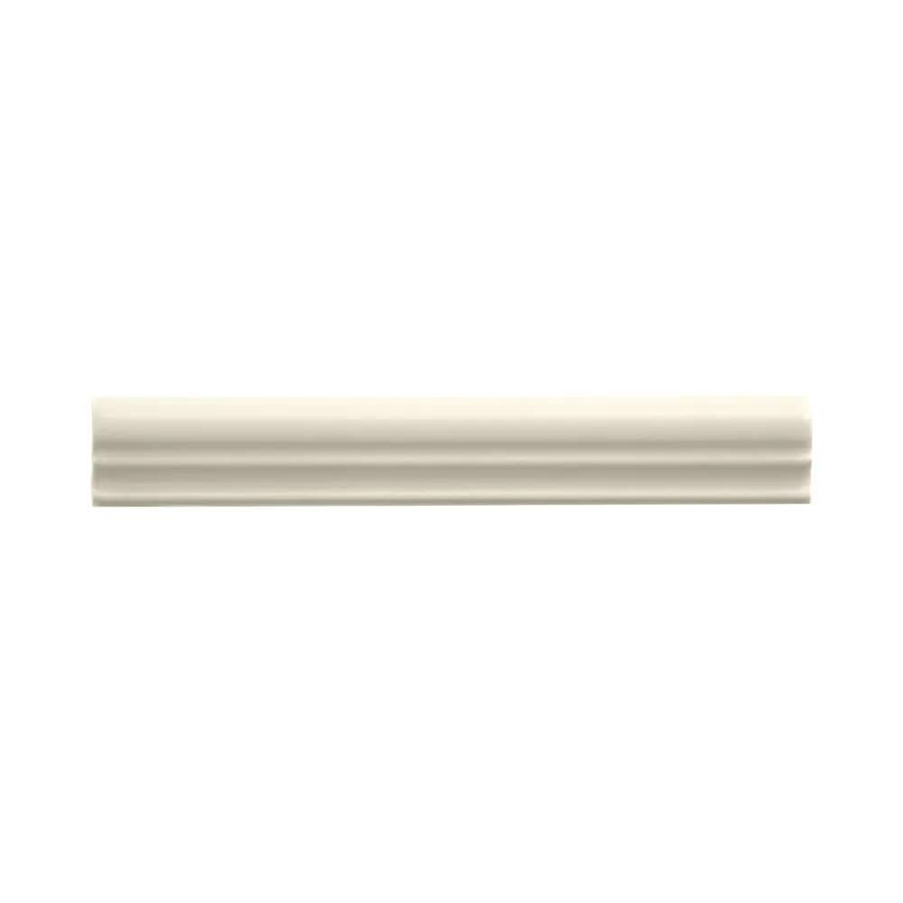 Moldura Cerámica 3x20 cm Color Hueso Mate (1pza)