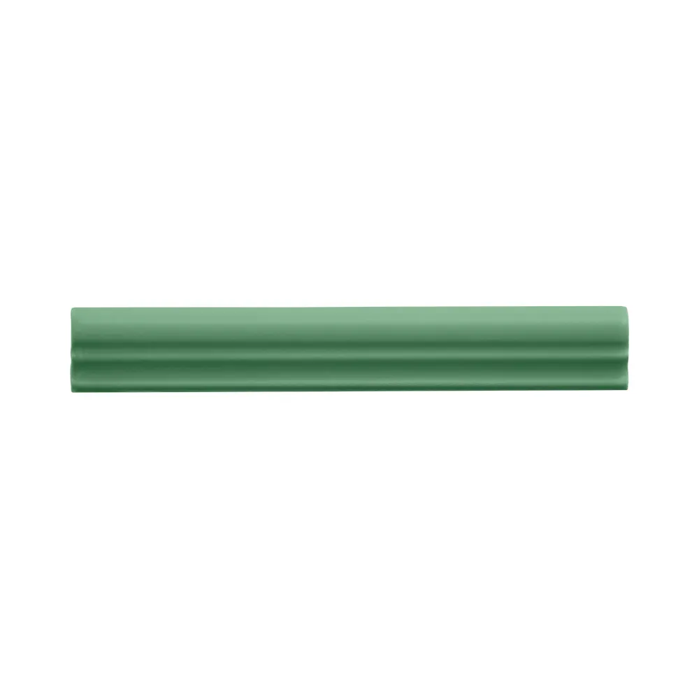 Moldura Cerámica 3x20 cm Color Verde Mate (1pza)