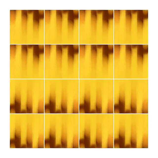 Ejemplo 1 de colocación de Azulejo Fumé 10x10 Amarillo Brillo