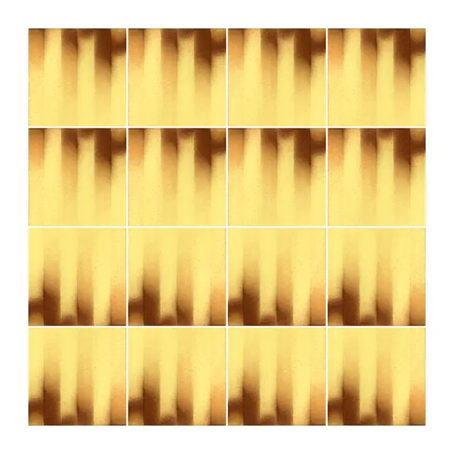 Ejemplo 1 de colocación de Azulejo Fumé 10x10 Amarillo Claro Brillo