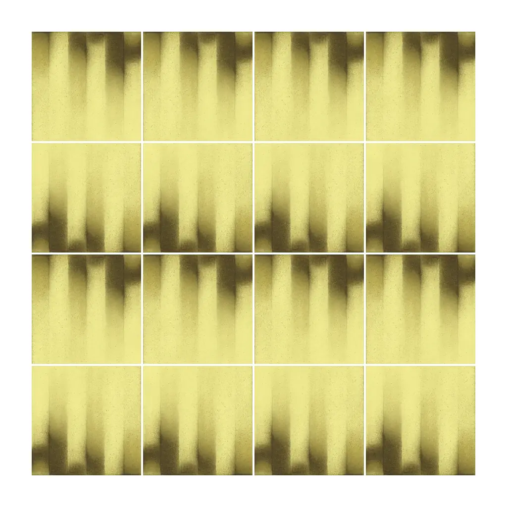 Azulejo Fumé 10x10 Amarillo Limón Mate