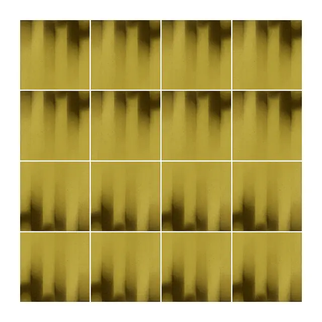 Ejemplo 1 de colocación de Azulejo Fumé 10x10 Arena Brillo