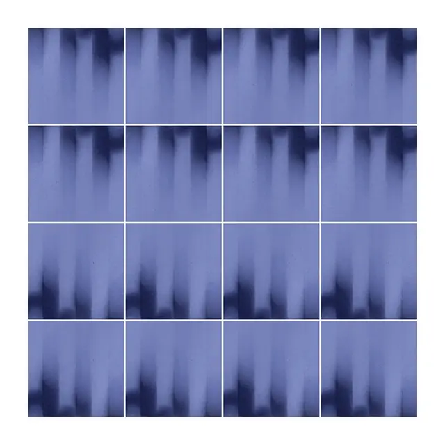Ejemplo 1 de colocación de Azulejo Fumé 10x10 Azul Claro Brillo