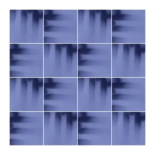 Ejemplo 4 de colocación de Azulejo Fumé 10x10 Azul Claro Brillo