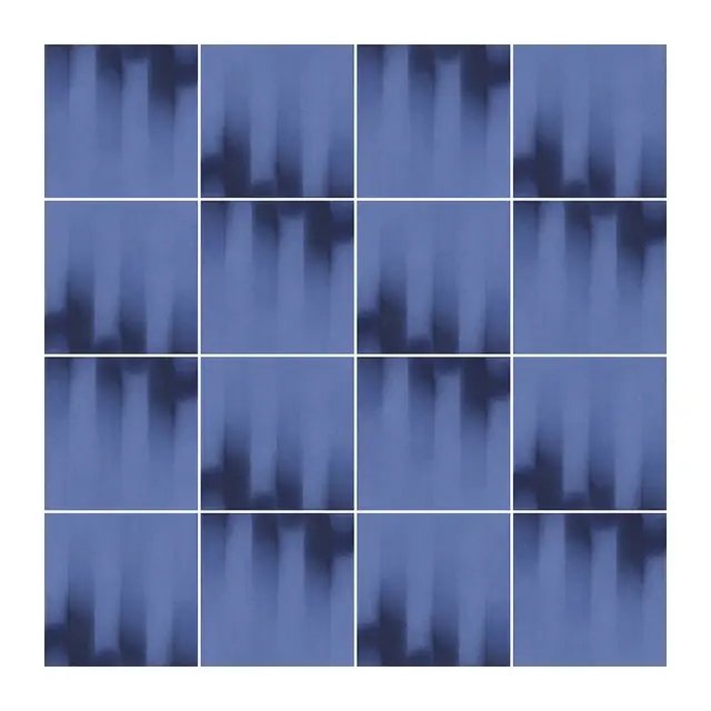 Ejemplo 2 de colocación de Azulejo Fumé 10x10 Azul Marino Mate