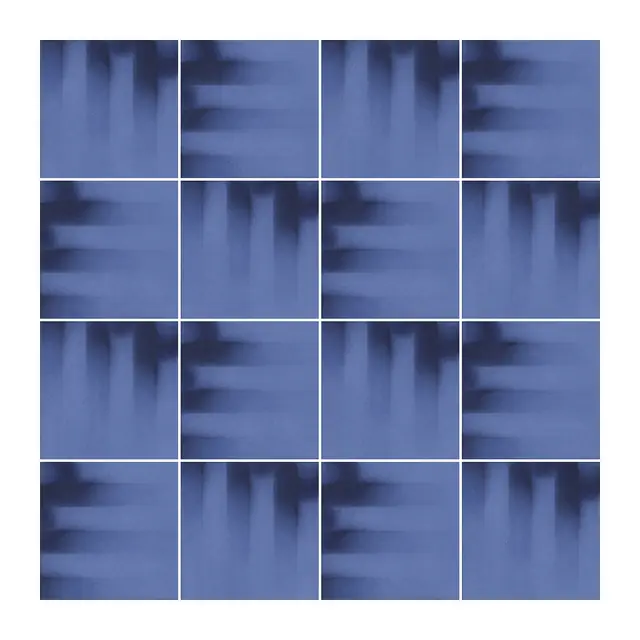 Ejemplo 4 de colocación de Azulejo Fumé 10x10 Azul Marino Mate