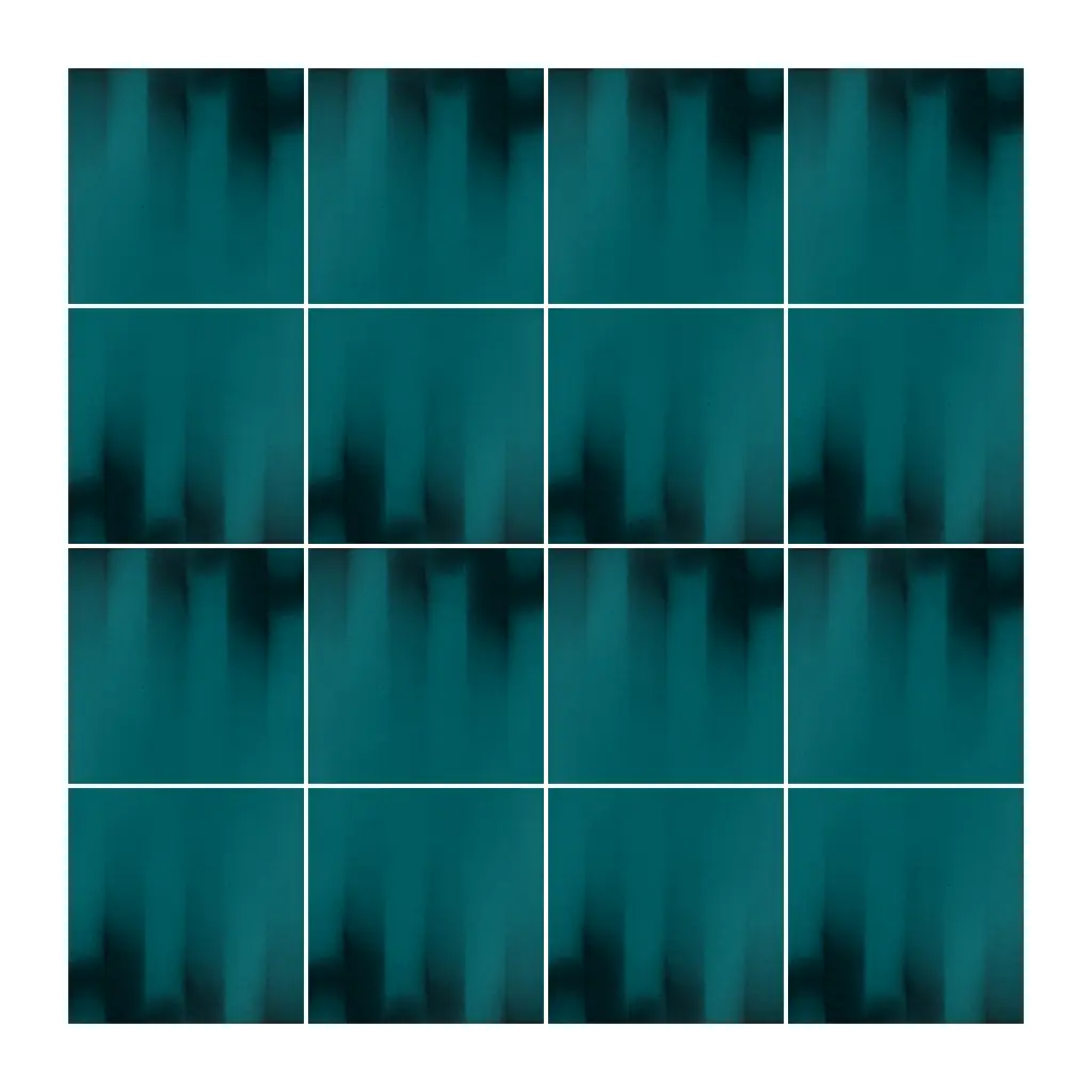 Azulejo Fumé 10x10 Azul Turquesa Brillo