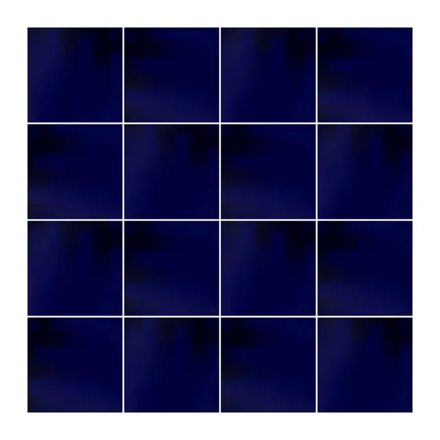 Ejemplo 4 de colocación de Azulejo Fumé 10x10 Azul Victoriano Brillo
