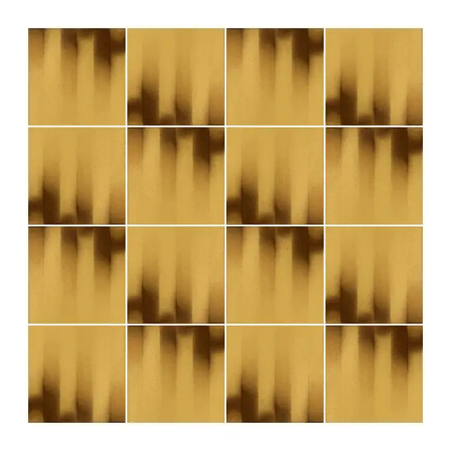 Ejemplo 2 de colocación de Azulejo Fumé 10x10 Beige Brillo