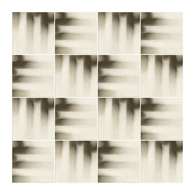 Ejemplo 4 de colocación de Azulejo Fumé 10x10 Crema Brillo