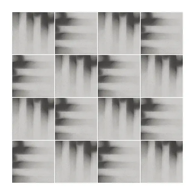 Ejemplo 4 de colocación de Azulejo Fumé 10x10 Gris Ceniza Mate