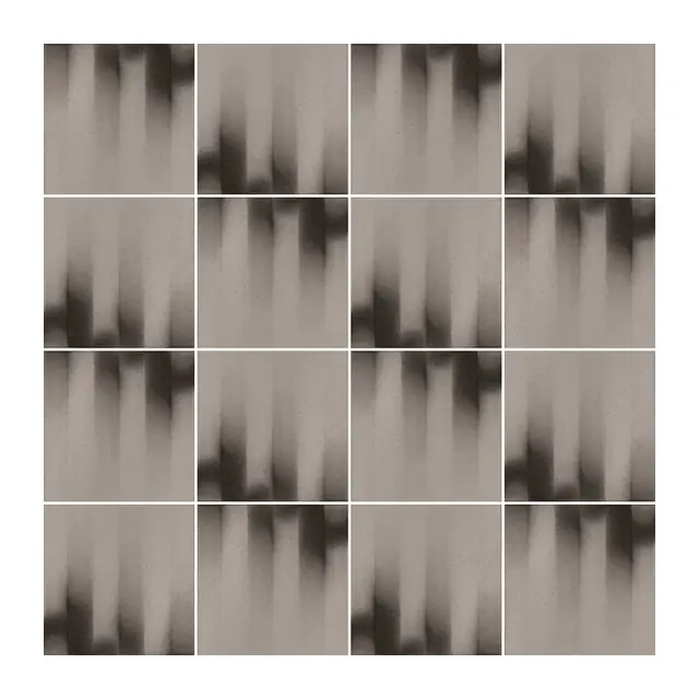 Ejemplo 2 de colocación de Azulejo Fumé 10x10 Gris Claro Brillo