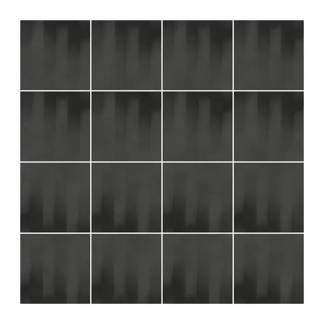 Ejemplo 1 de colocación de Azulejo Fumé 10x10 Gris Grafito Mate