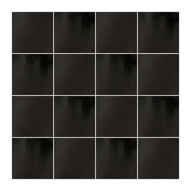 Ejemplo 3 de colocación: Azulejo Fumé 10x10 Gris Oscuro Brillo alternado en damero con Azulejo 10x10 Liso Brillo Color Gris Oscuro