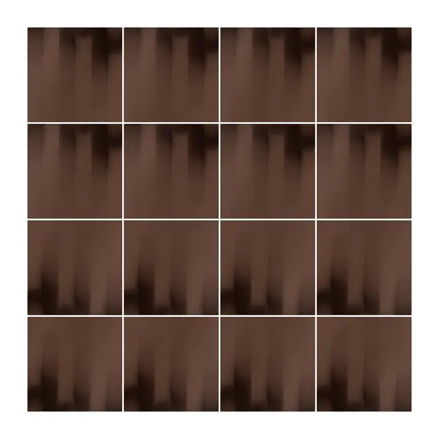 Ejemplo 1 de colocación de Azulejo Fumé 10x10 Marrón Brillo