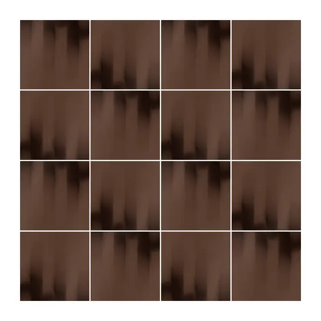 Ejemplo 2 de colocación de Azulejo Fumé 10x10 Marrón Brillo