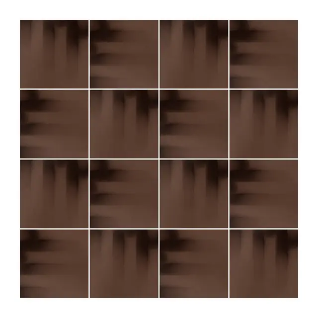 Ejemplo 4 de colocación de Azulejo Fumé 10x10 Marrón Brillo