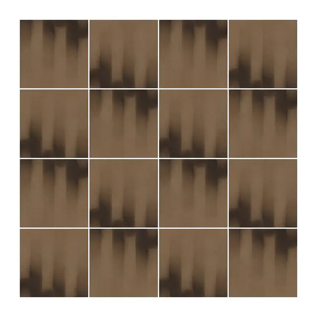 Ejemplo 2 de colocación de Azulejo Fumé 10x10 Marrón Caramelo Mate