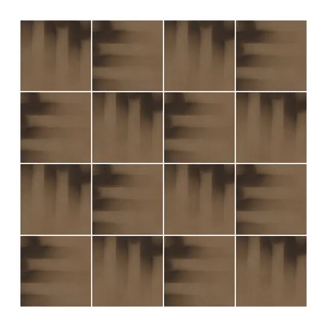 Ejemplo 4 de colocación de Azulejo Fumé 10x10 Marrón Caramelo Mate