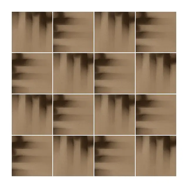 Ejemplo 4 de colocación de Azulejo Fumé 10x10 Marrón Champiñón Brillo