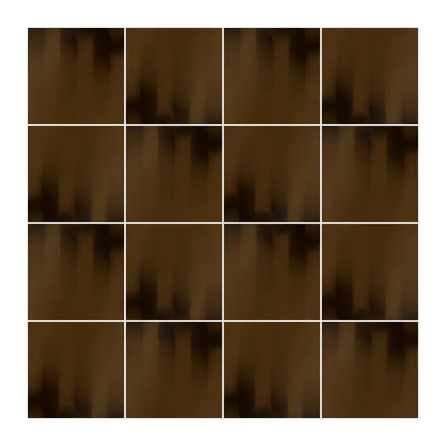 Ejemplo 2 de colocación de Azulejo Fumé 10x10 Marrón Mocca Brillo