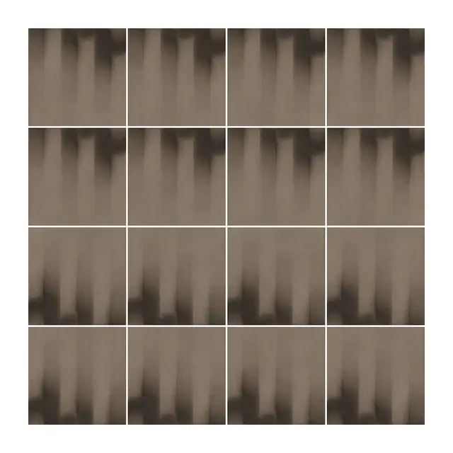 Ejemplo 1 de colocación de Azulejo Fumé 10x10 Marrón Piedra Mate