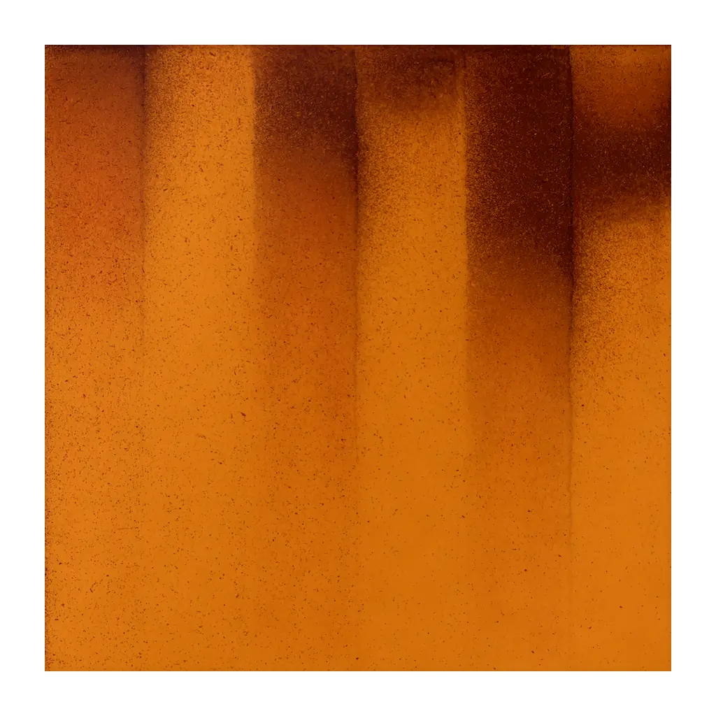 Azulejo Fumé 10x10 Naranja Brillo, pieza suelta con el degradado