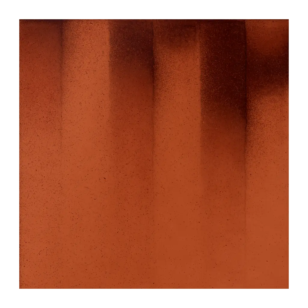Azulejo Fumé 10x10 Naranja Oscuro Brillo, pieza suelta con el degradado