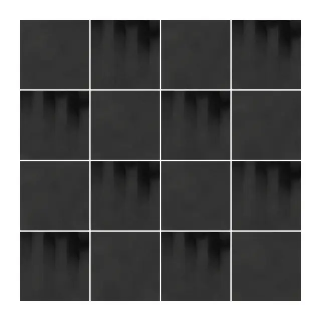 Ejemplo 3 de colocación: Azulejo Fumé 10x10 Negro Mate alternado en damero con Azulejo 10x10 Liso Mate Color Negro