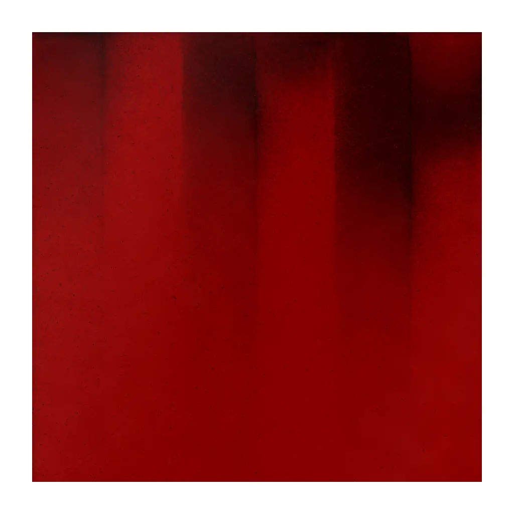 Azulejo Fumé 10x10 Rojo Brillo, pieza suelta con el degradado