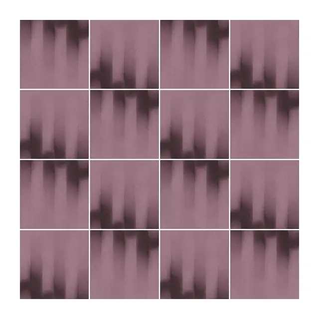 Ejemplo 2 de colocación de Azulejo Fumé 10x10 Rosa Malva Mate