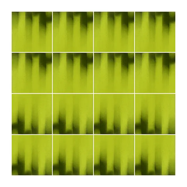 Ejemplo 1 de colocación de Azulejo Fumé 10x10 Verde Musgo Brillo