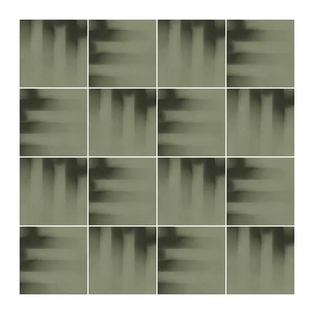 Ejemplo 4 de colocación de Azulejo Fumé 10x10 Verde Oliva Mate