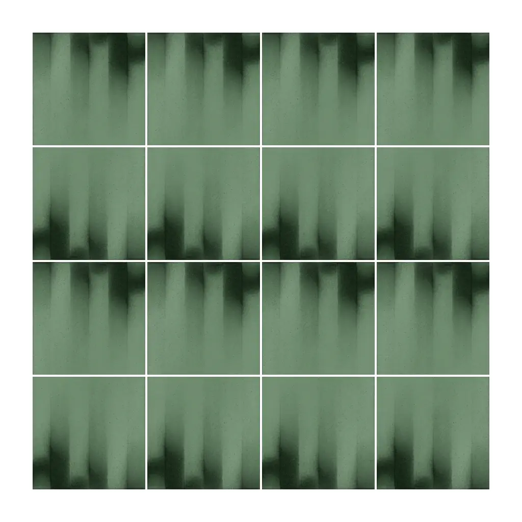 Azulejo Fumé 10x10 Verde Oscuro Brillo