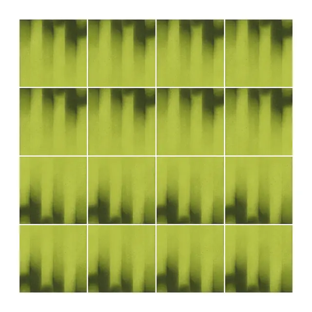 Ejemplo 1 de colocación de Azulejo Fumé 10x10 Verde Pistacho Mate