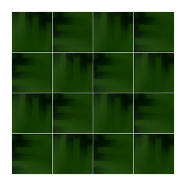 Ejemplo 4 de colocación de Azulejo Fumé 10x10 Verde Victoriano Brillo
