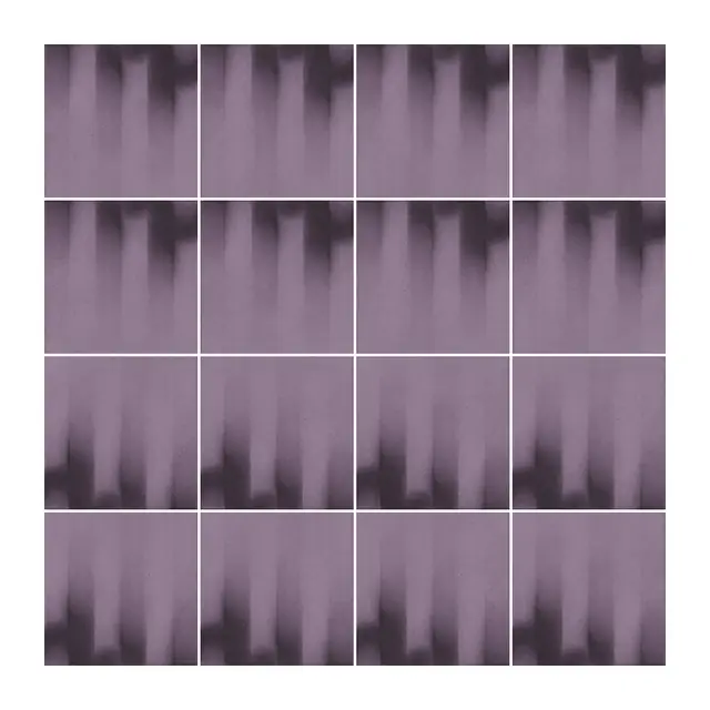 Ejemplo 1 de colocación de Azulejo Fumé 10x10 Violeta Mate