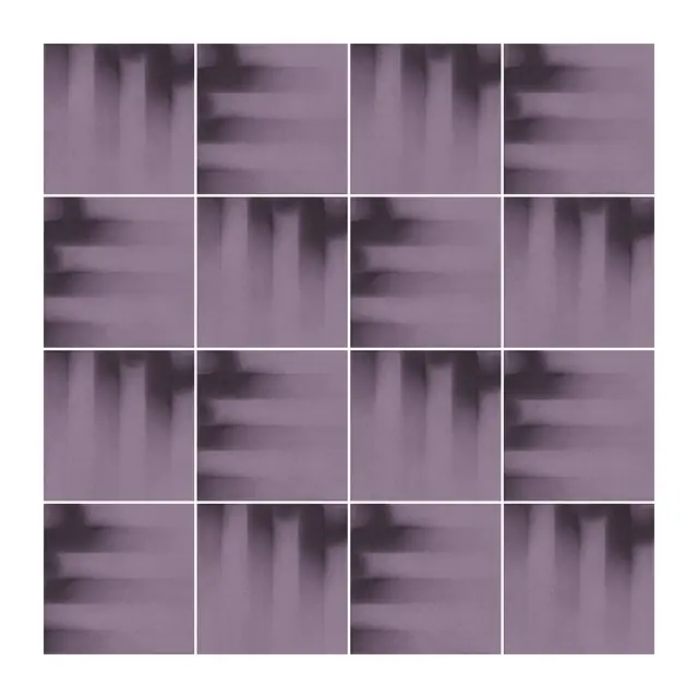 Ejemplo 4 de colocación de Azulejo Fumé 10x10 Violeta Mate