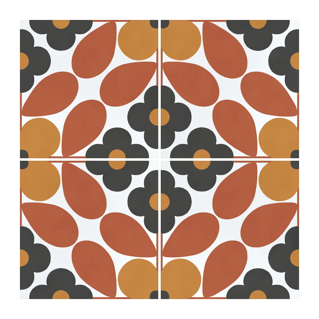 Azulejo Sixties Blanco Brillo 10x10 Coral