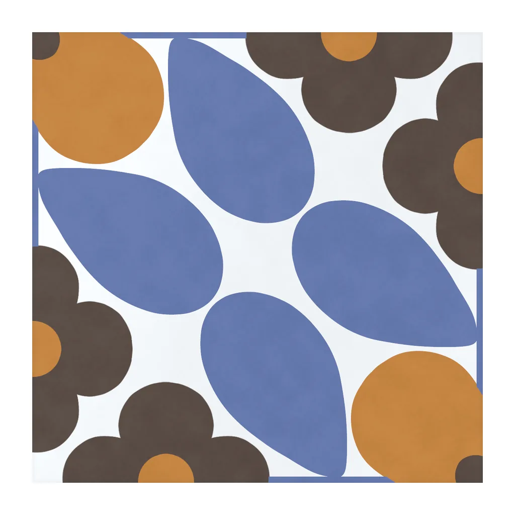 Azulejo Sixties Blanco Brillo 10x10 Azul Océano, pieza suelta