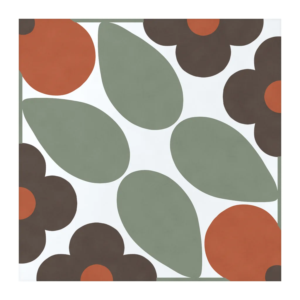 Azulejo Sixties Blanco Brillo 10x10 Verde Caqui, pieza suelta