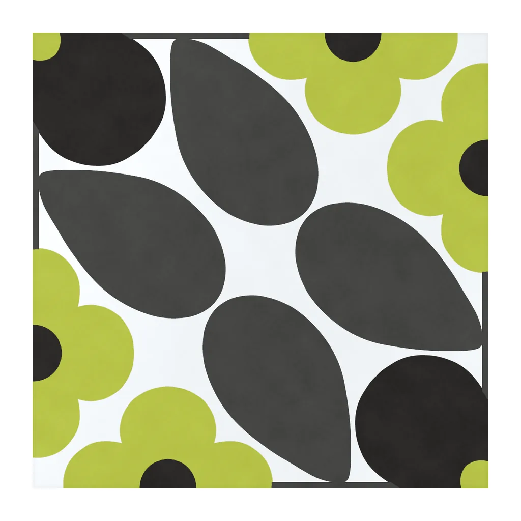 Azulejo Sixties Blanco Brillo 10x10 Verde Kiwi, pieza suelta
