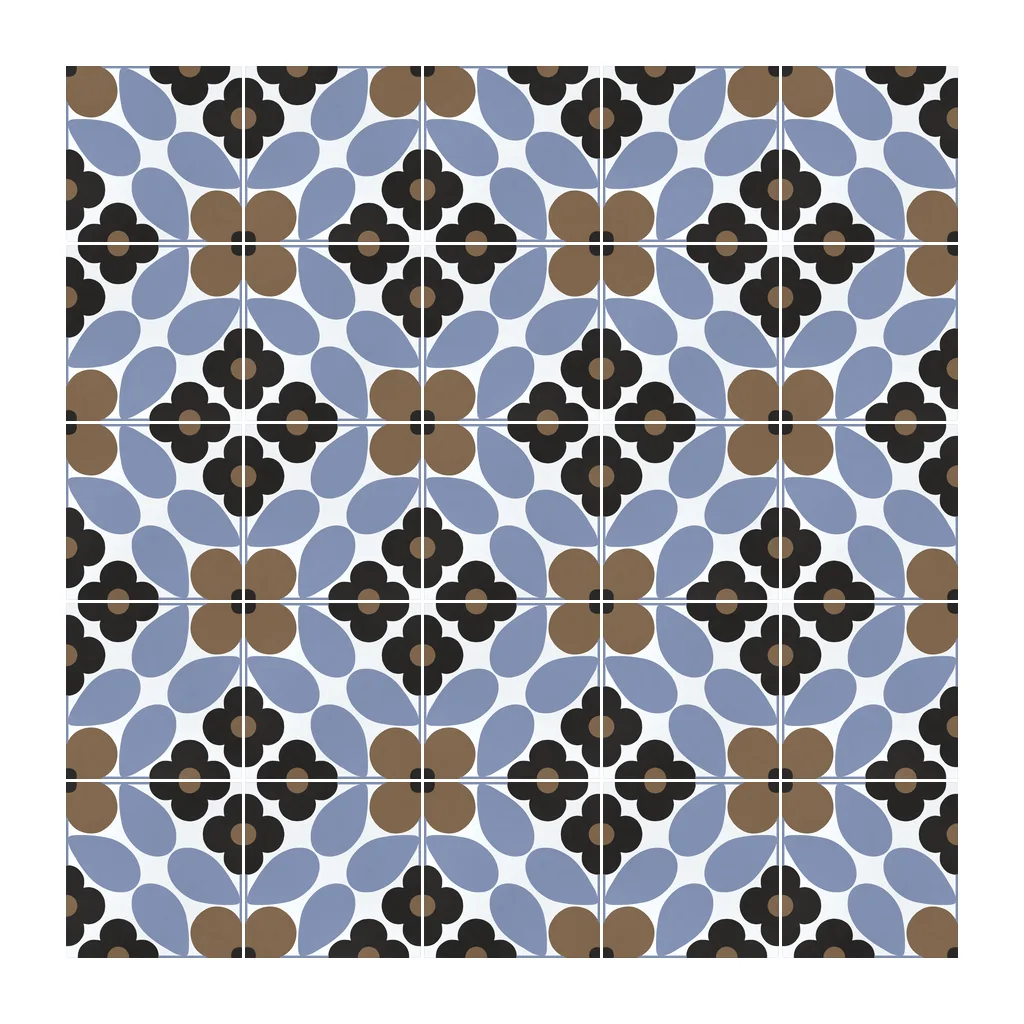 Pared revestida con Azulejo Sixties Blanco Brillo 10x10 Avellana