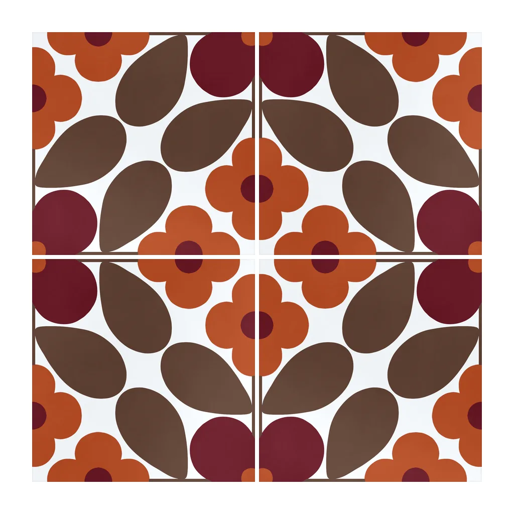 Azulejo Sixties Blanco Brillo 10x10 Terracota