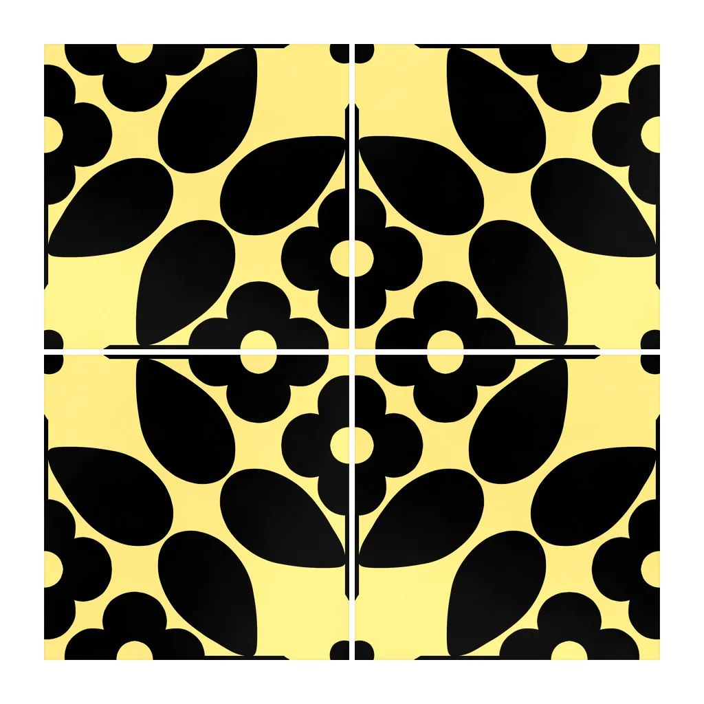 Azulejo Sixties Color 10x10 Amarillo Claro Brillo