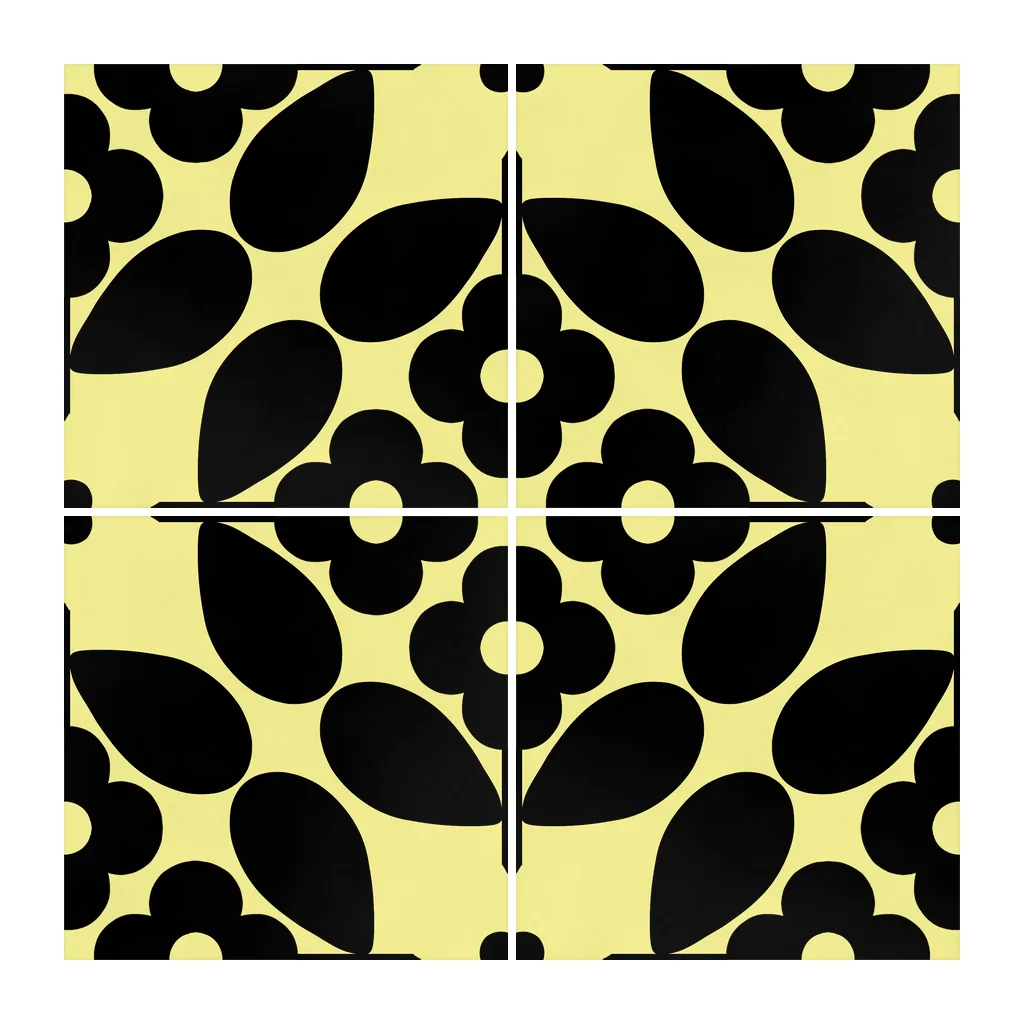 Azulejo Sixties Color 10x10 Amarillo Limón Mate