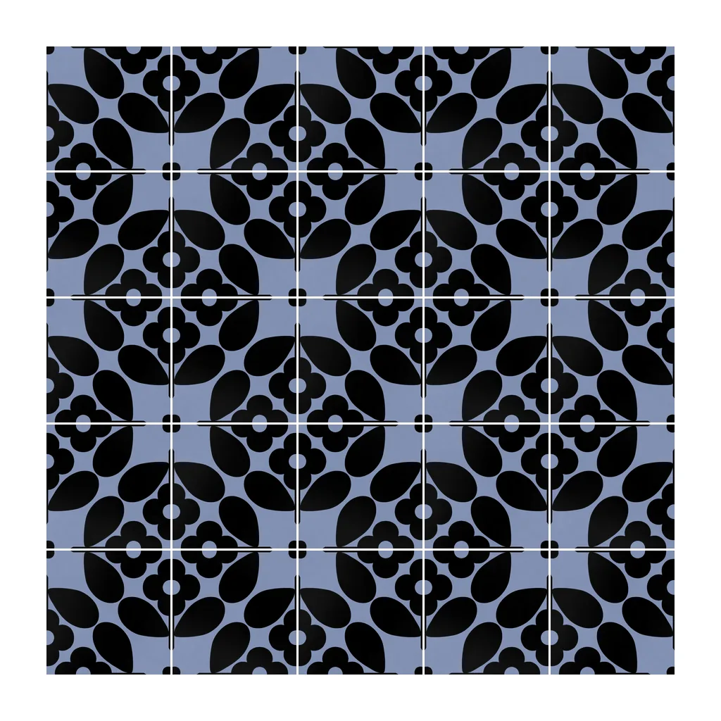 Pared revestida con Azulejo Sixties Color 10x10 Azul Cielo Mate
