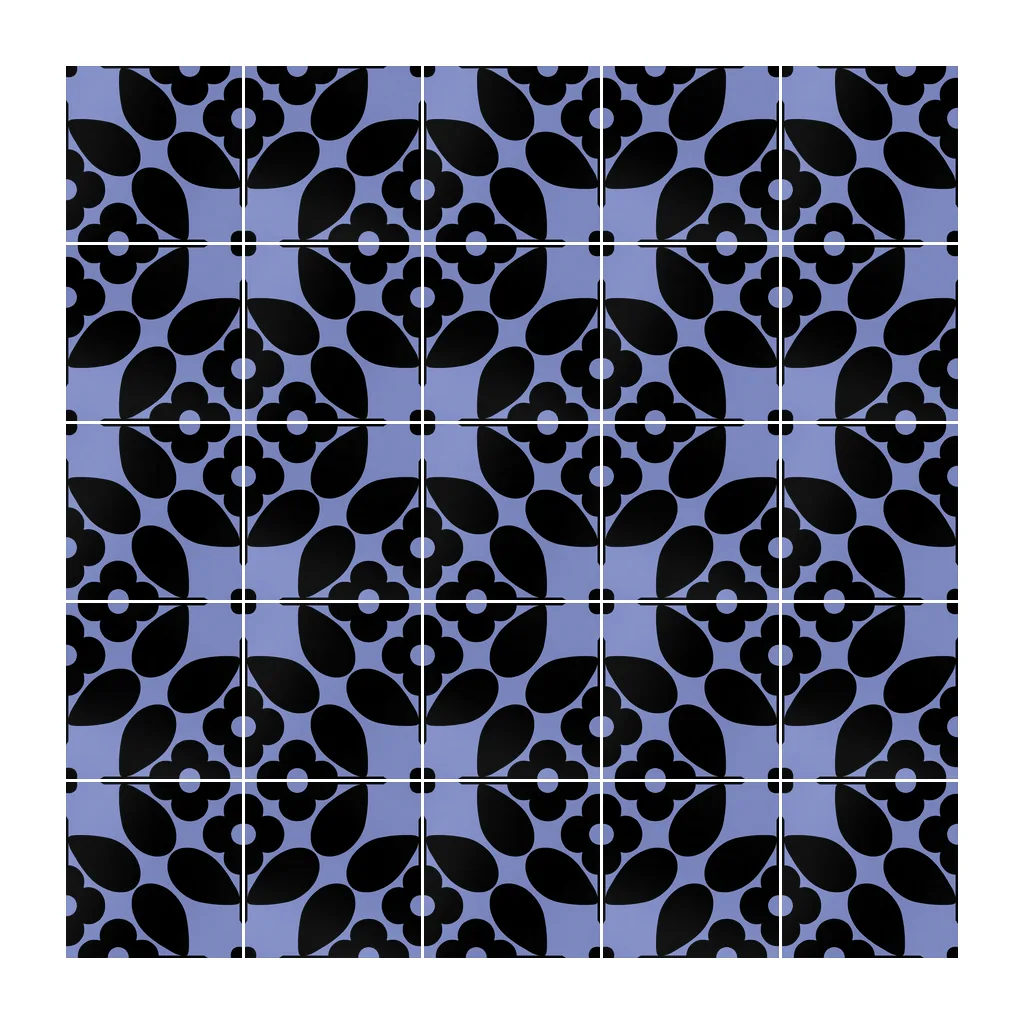 Pared revestida con Azulejo Sixties Color 10x10 Azul Claro Brillo